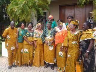 Former President Olusegun Obasanjo with Omowole and other Nawojians 